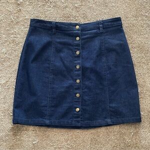 Forever 21 - Denim Buttoned Mini Skirt